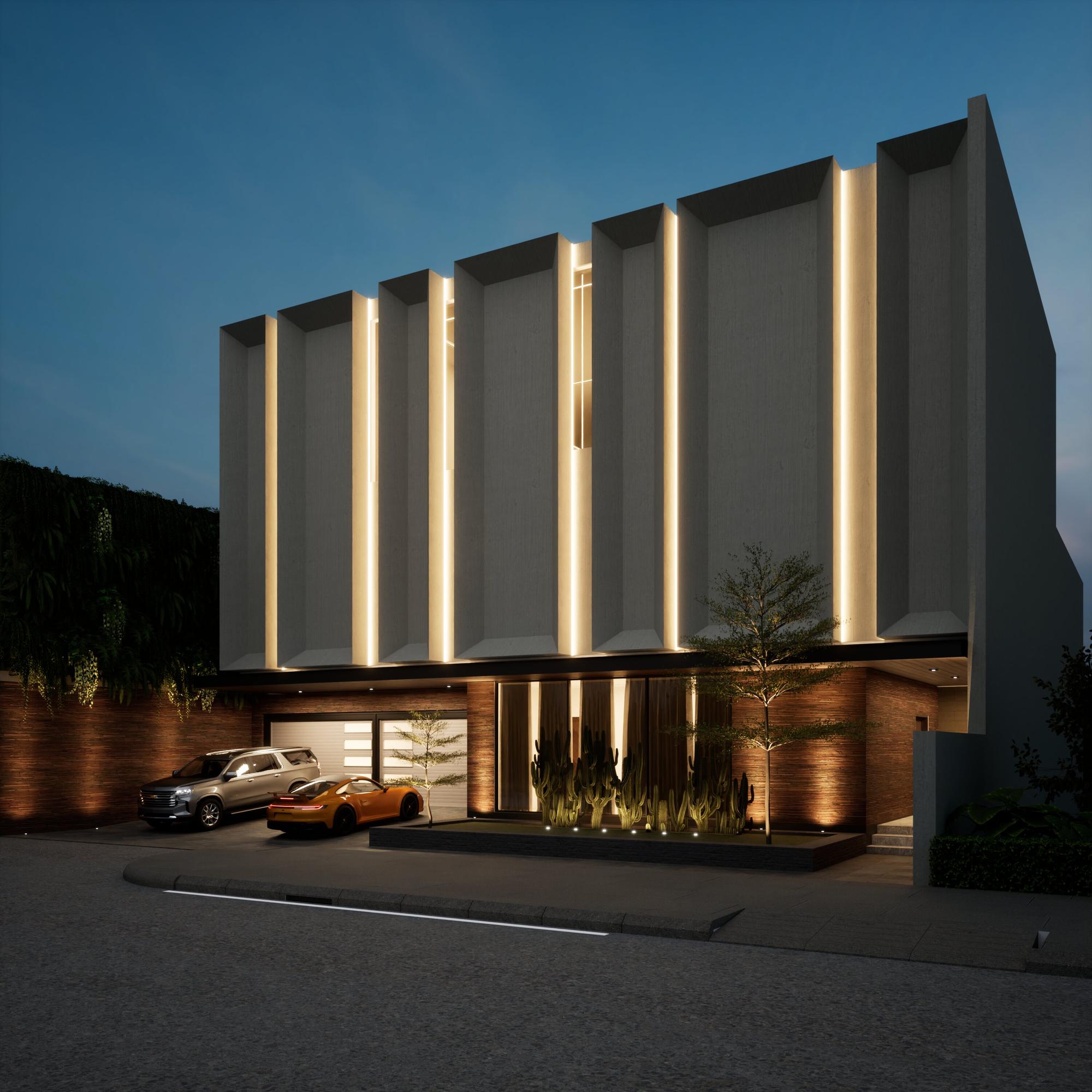 fațadă modernă proprietate de lux